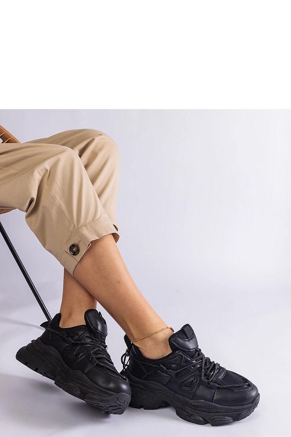 Ivett Black Sports Sneakers – Perfect for Active Women black / 36 MAHYSTYLE