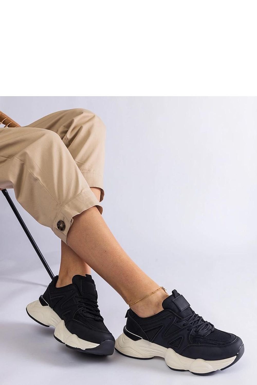 Imperio Hurtado Black Sneakers – Bold Style, Everyday Comfort black / 36 MAHYSTYLE