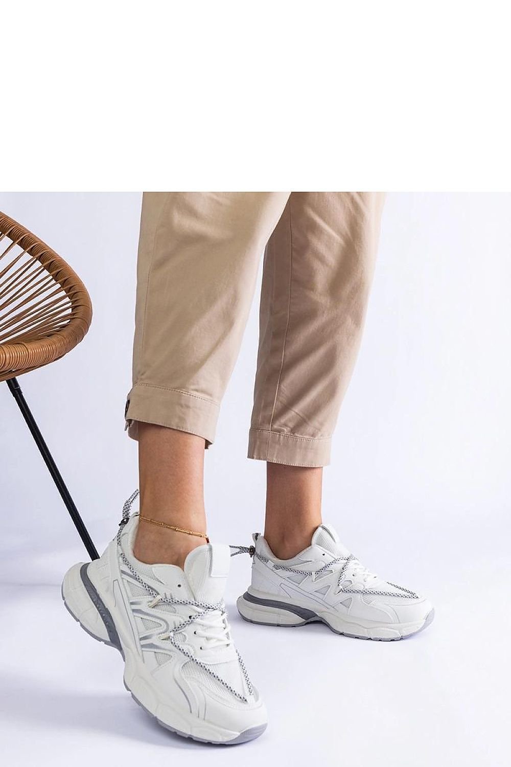 Colunga Hurtado Silver Sneakers – Bold Elegance with a Sporty Touch grey / 36 MAHYSTYLE