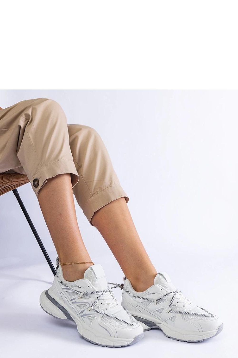 Colunga Hurtado Silver Sneakers – Bold Elegance with a Sporty Touch grey / 36 MAHYSTYLE