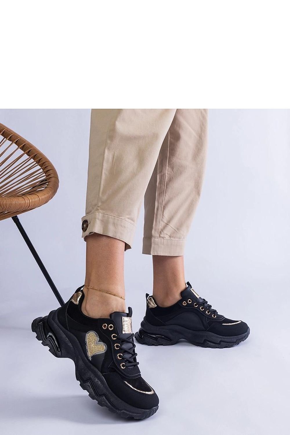 Martinez Brown Platform Sneakers with Heart – A Unique Touch of Style brown / 36 MAHYSTYLE