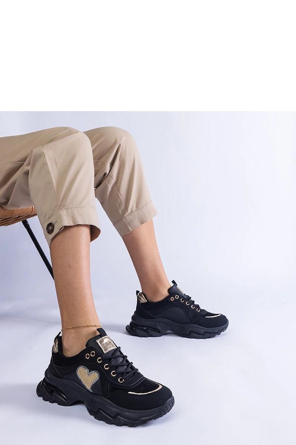 Martinez Brown Platform Sneakers with Heart – A Unique Touch of Style brown / 36 MAHYSTYLE
