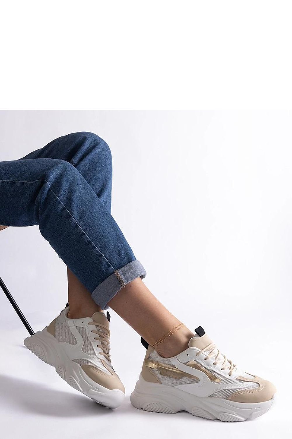 Milenka Hurtado Burgundy-Gray Sneakers – Elegance Meets Everyday Comfort gold / 36 MAHYSTYLE