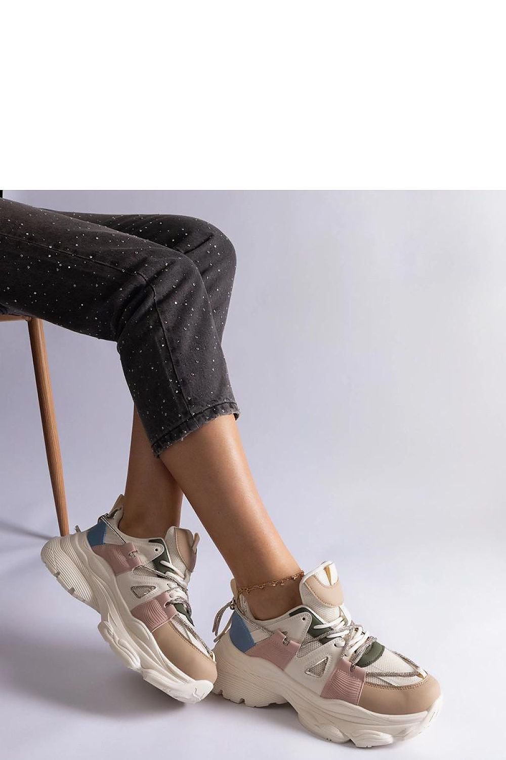 Ivett Black Sports Sneakers – Perfect for Active Women gold / 36 MAHYSTYLE