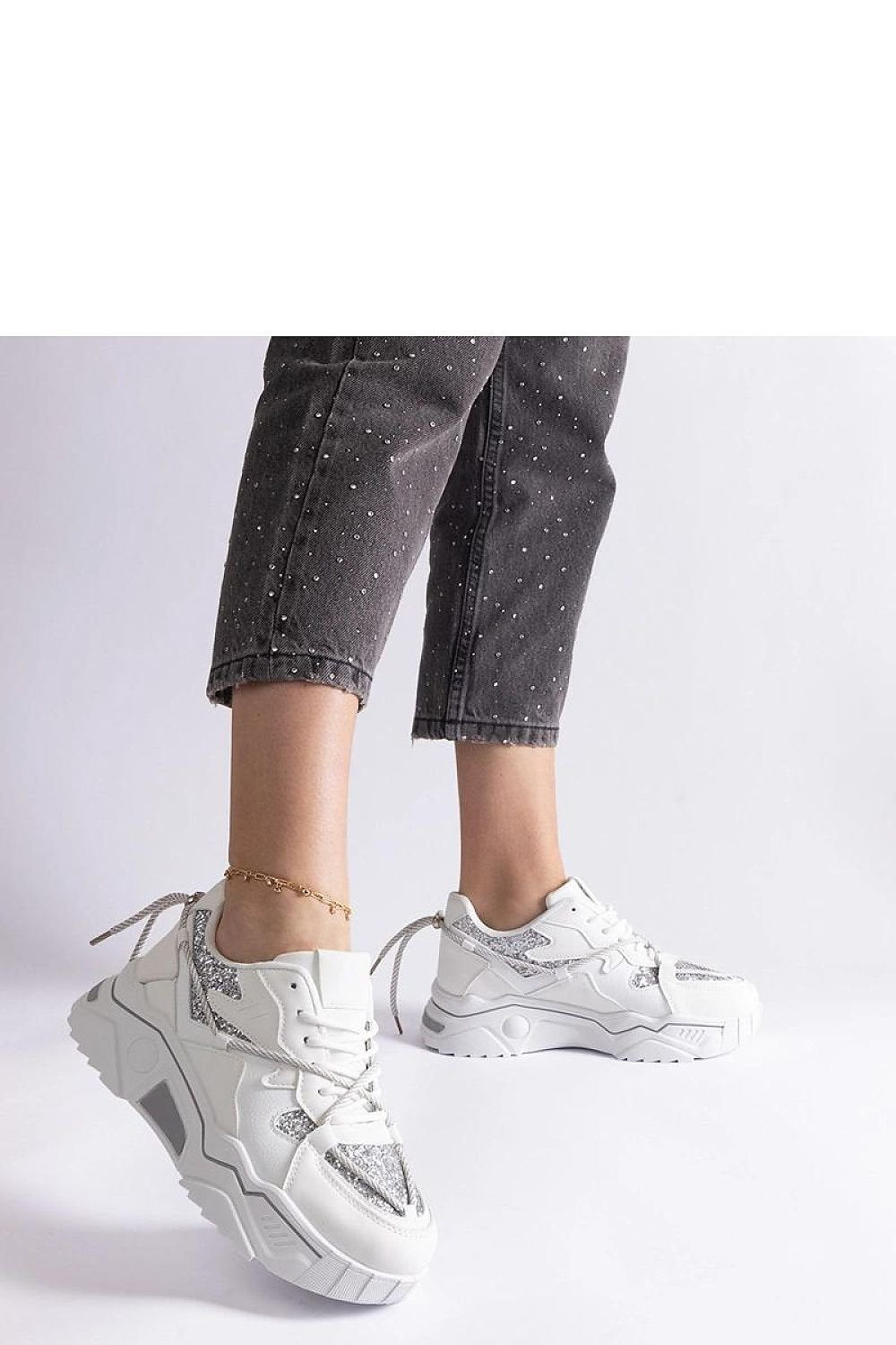 Agar Black Glitter Sneakers – A Touch of Sparkle for Everyday Style black / 36 MAHYSTYLE