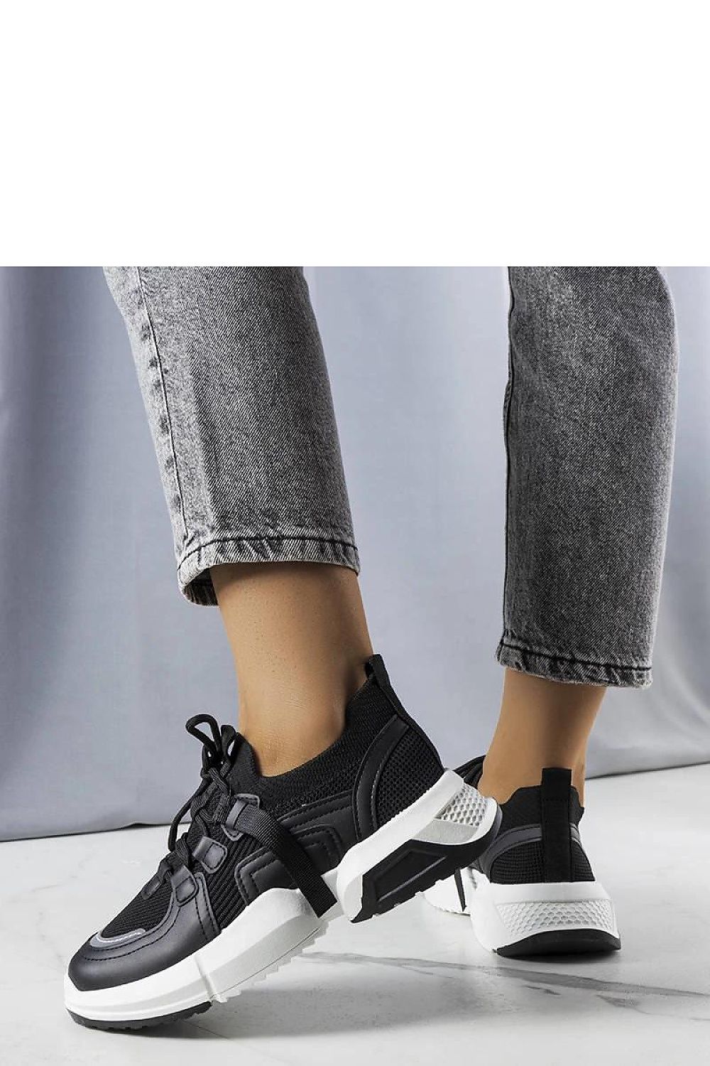 Peggy Black Sock Sneakers – Sleek & Comfortable black / 36 MAHYSTYLE