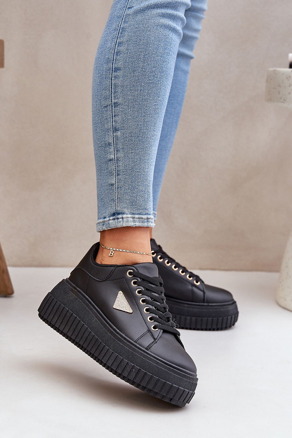 Luna Women's Platform Sneakers – Elevate Your Style with Comfort black 2 / 36 MAHYSTYLE