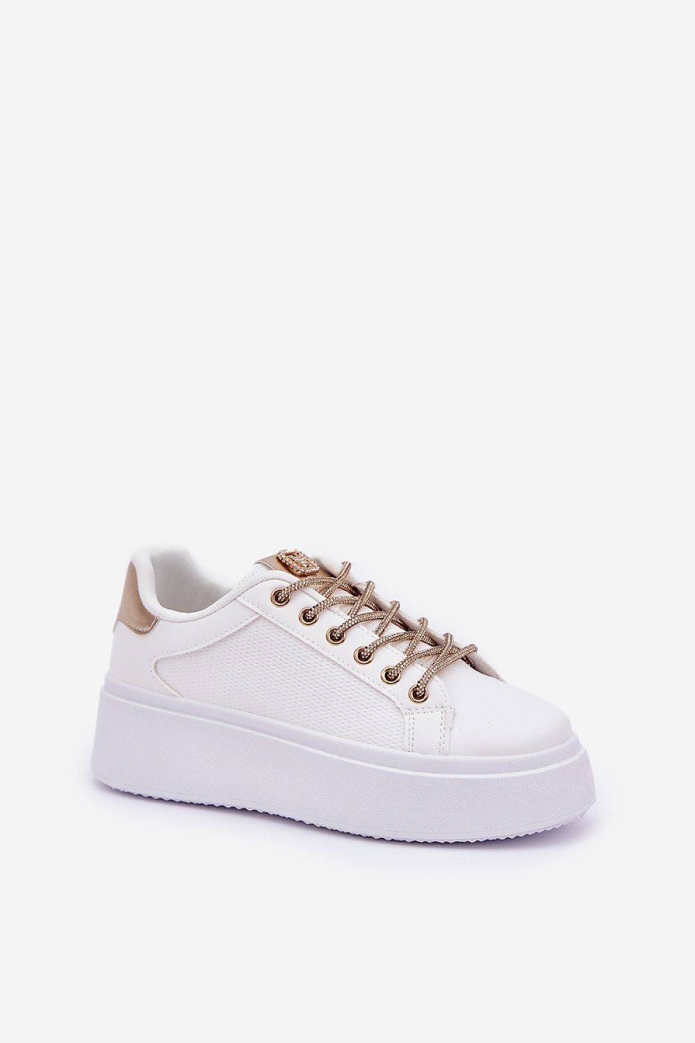 Liora Women's Platform Sneakers – Bold Shine & Everyday Comfort beige / 36 MAHYSTYLE