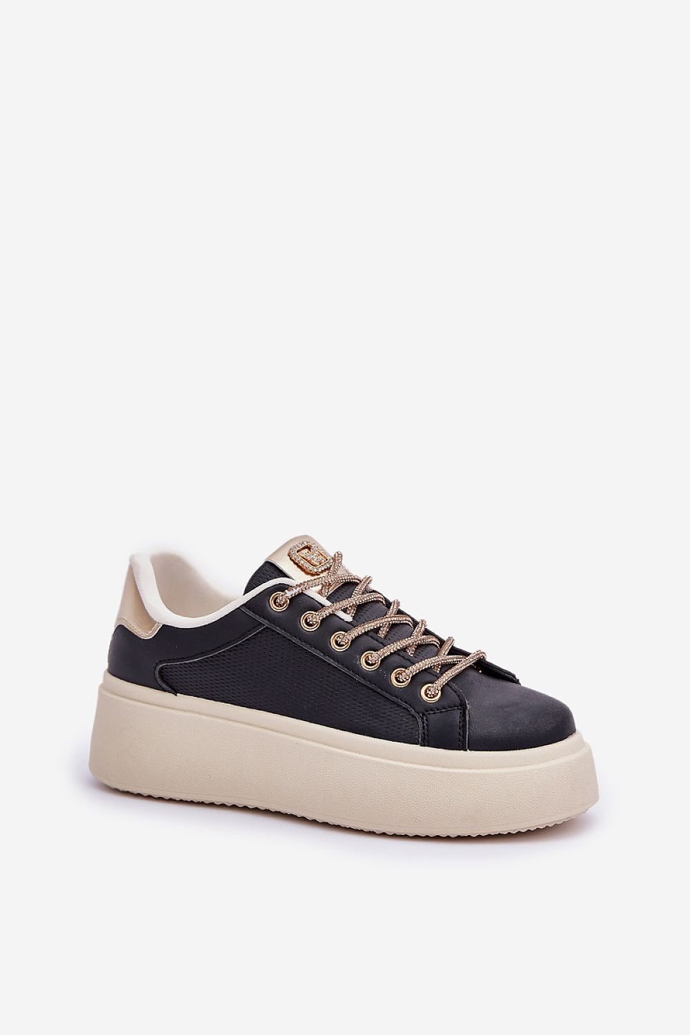 Liora Women's Platform Sneakers – Bold Shine & Everyday Comfort beige / 36 MAHYSTYLE