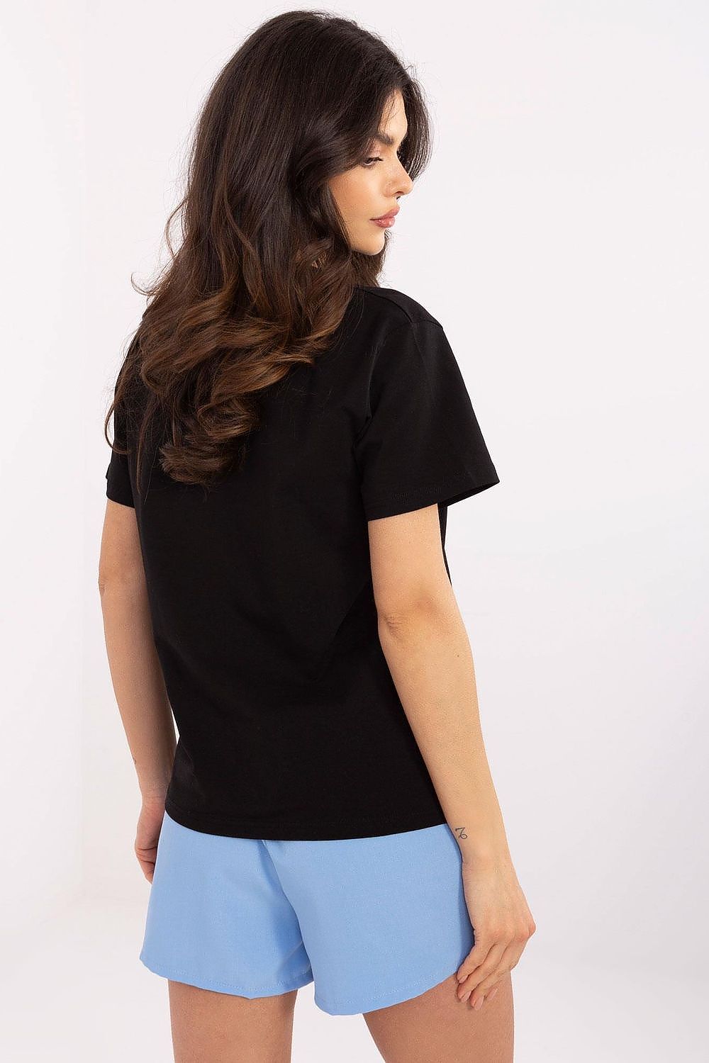 Trendy Women's Cotton T-Shirt – Stylish Print & Perfect Fit black / S MAHYSTYLE