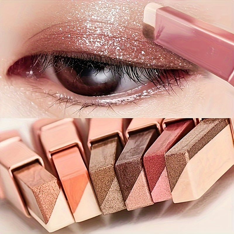 6-Pack Dual-Color Eyeshadow Stick Set – Waterproof, Matte & Shimmery, Long-Lasting 6-Pack Eyeshadow Sticks MAHYSTYLE