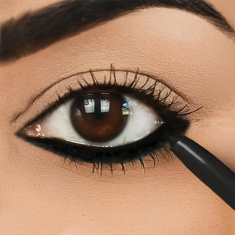 5-Pack Waterproof Black Eyeliner Pencils – Smudge-Proof & Long-Lasting Black-5pcs MAHYSTYLE