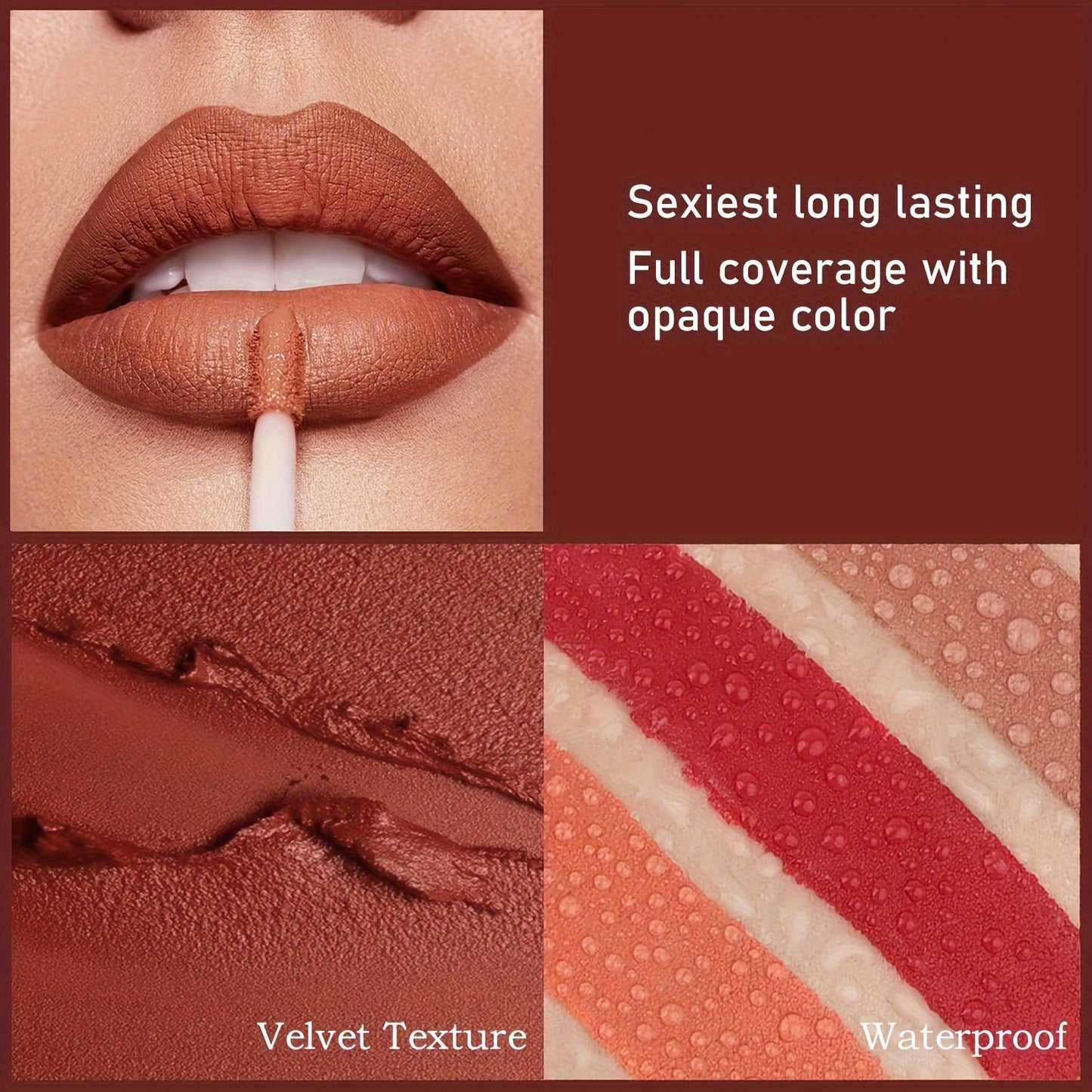 6-Piece Matte Liquid Lipstick Set – Long-Lasting, Waterproof & Non-Stick A MAHYSTYLE