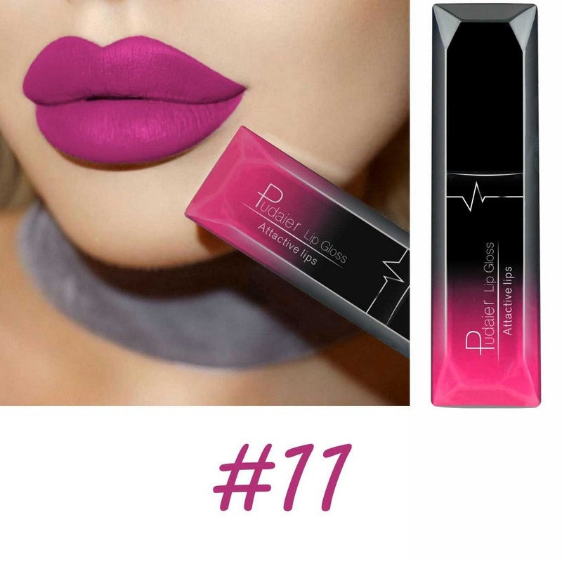 18-Color Matte Liquid Lipstick – Long-Lasting & Waterproof Lip Gloss Color #11 MAHYSTYLE