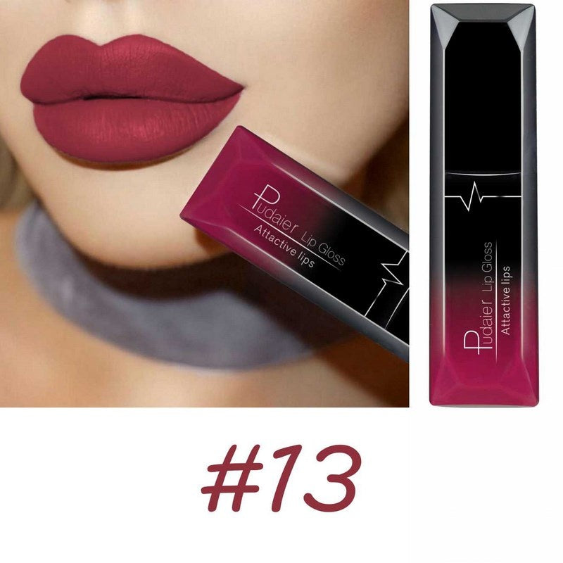 18-Color Matte Liquid Lipstick – Long-Lasting & Waterproof Lip Gloss Color #13 MAHYSTYLE