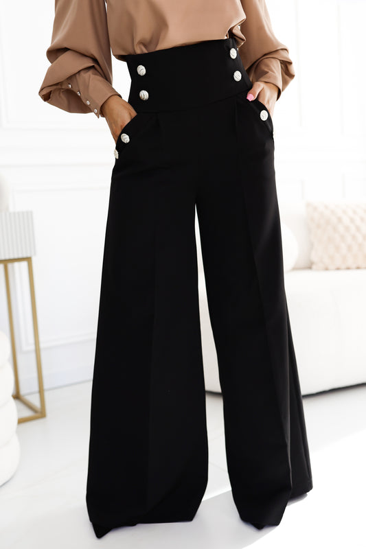 High-Waist Trousers S MAHYSTYLE