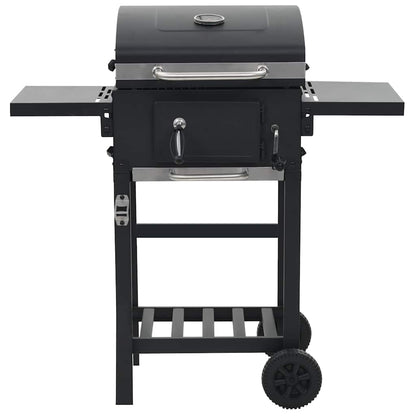 Kullgrill Med Bunnhylle Svart