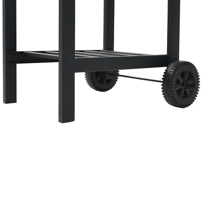 Kullgrill Med Bunnhylle Svart