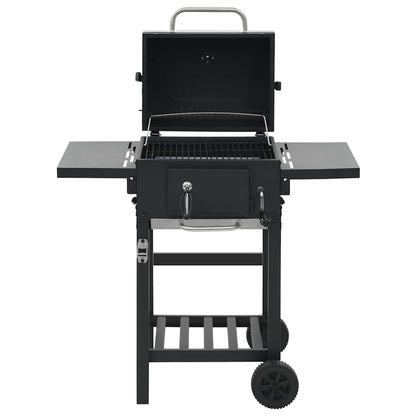 Kullgrill Med Bunnhylle Svart