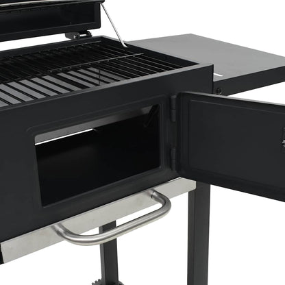 Kullgrill Med Bunnhylle Svart