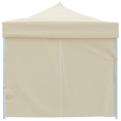 Sammenleggbart Festtelt Popup Med 8 Sidevegger 3X9 M Kremhvit