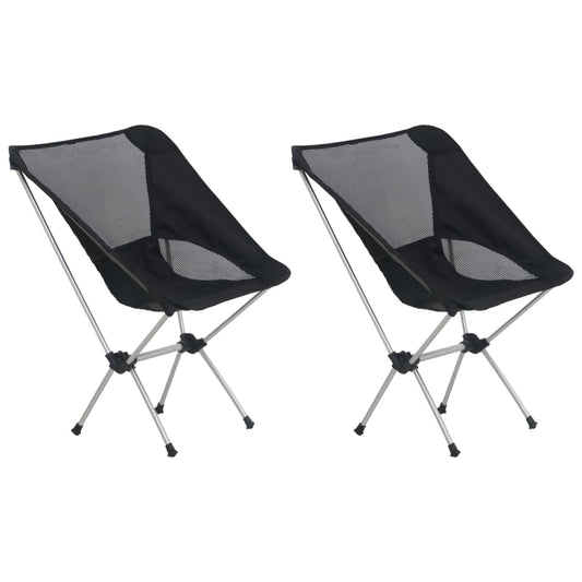 Sammenleggbare Campingstoler 2 Stk Veske 54X50X56 Cm Aluminium