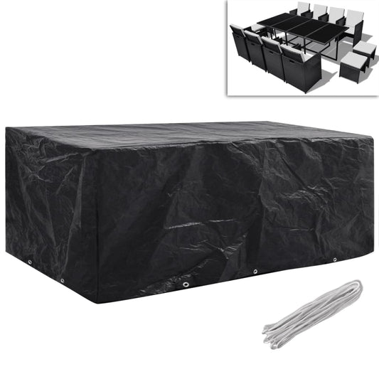 Hagemøbeltrekk 2 Stk 8 Personer Polyrotting 10 Maljer 229X113Cm