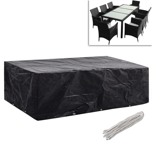 Hagemøbeltrekk 2 Stk 8 Personer Polyrotting 10 Maljer 300X140Cm