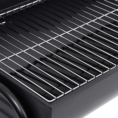 Tønnegrill Med 2 Grillrister Svart 80X95X90 Cm Stål