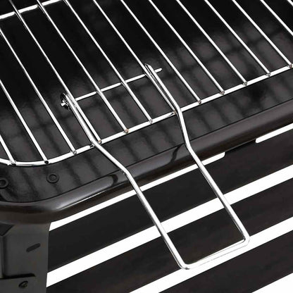 Kullgrill Med Hjul Svart Stål
