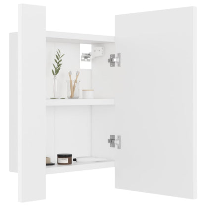 Led-Speilskap Til Baderom Hvit 40X12X45 Cm Akryl