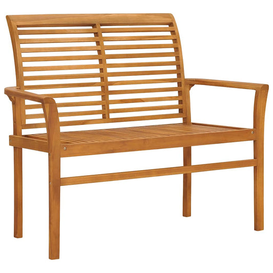 Hagebenk Med Antrasitt Pute 112 Cm Heltre Teak