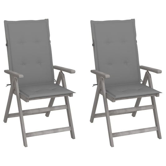 Hagestoler 2 Stk Med Puter Heltre Akasie