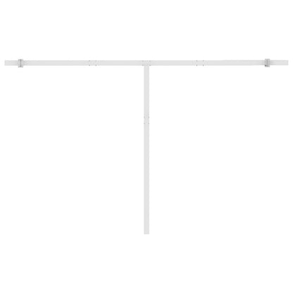 Automatisk Markise Med Vindsensor Og Led 400X350 Cm Gul Og Hvit