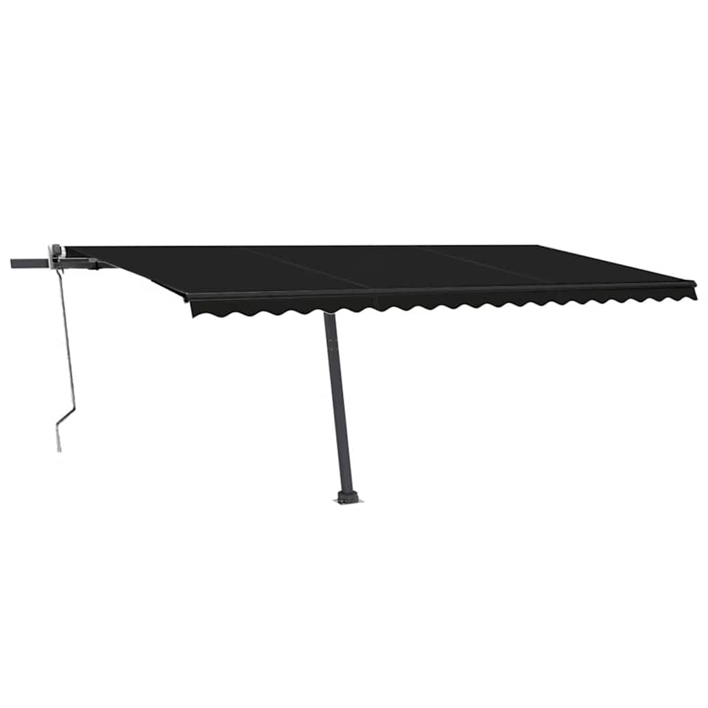 Automatisk Markise Med Vindsensor Og Led 500X300 Cm Antrasitt