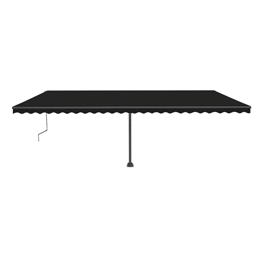 Automatisk Markise Med Vindsensor Og Led 600X300 Cm Antrasitt