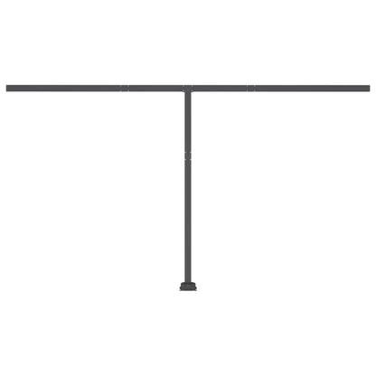 Automatisk Markise Med Vindsensor Og Led 400X350Cm Oransje/Brun