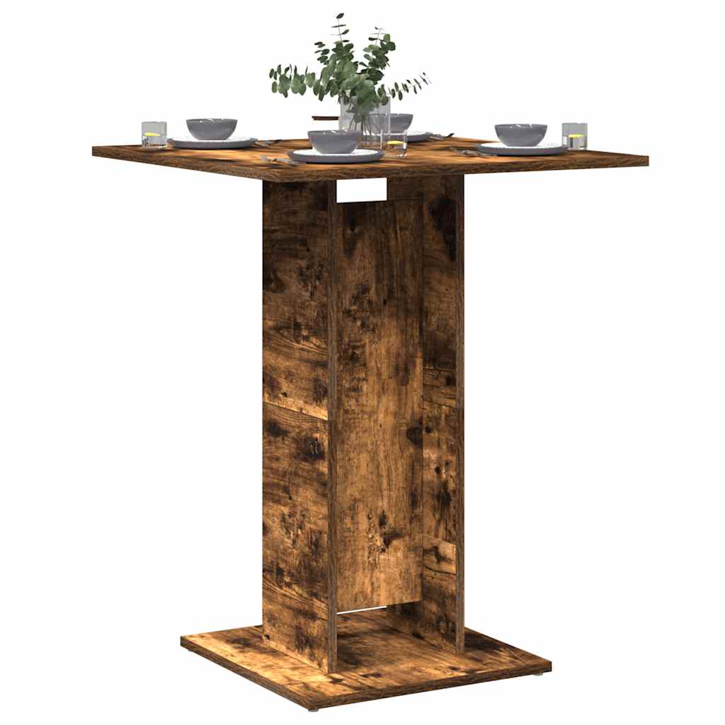 Bistrobord Røkt Eik 60X60X75 Cm Konstruert Tre