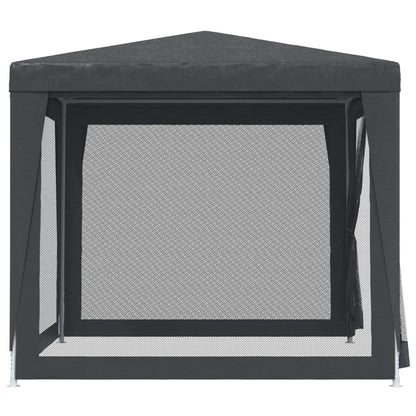 Festtelt Med 4 Sidevegger Av Netting Antrasitt 2,5X2,5 M Hdpe