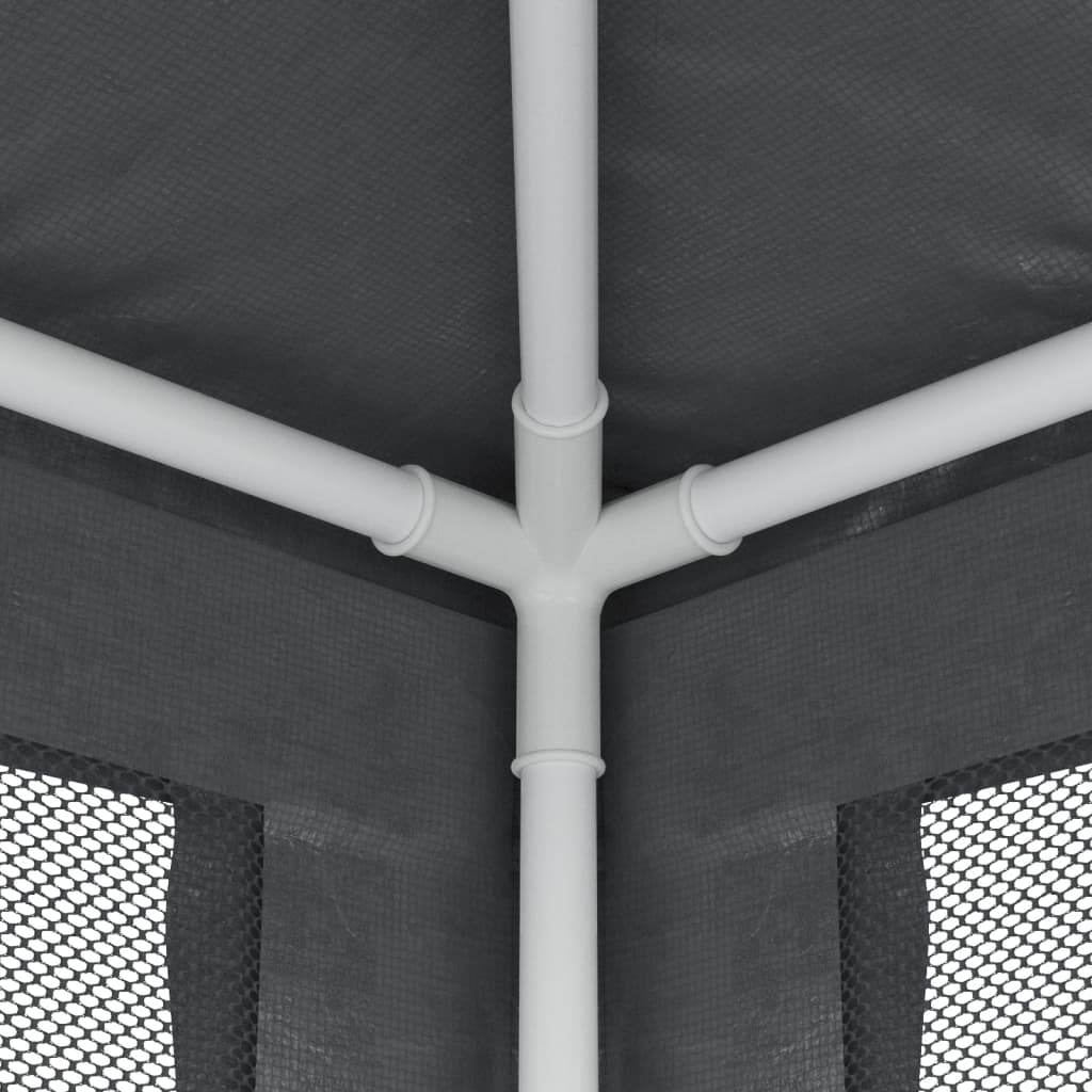 Festtelt Med 4 Sidevegger Av Netting Antrasitt 2,5X2,5 M Hdpe