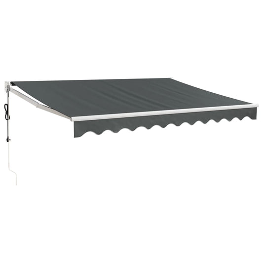 Automatisk Uttrekkbar Markise Antrasitt 3,5X2,5 M