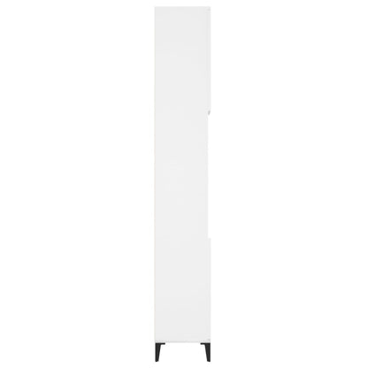 Baderomsskap Hvit 30X30X190 Cm Konstruert Tre