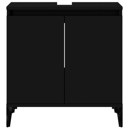 Servantskap Svart 58X33X60 Cm Konstruert Tre