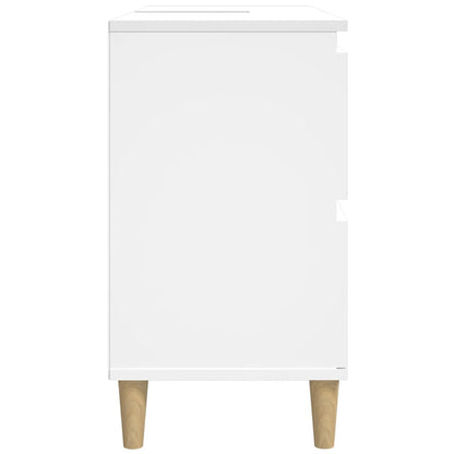 Servantskap Hvit 80X33X60 Cm Konstruert Tre