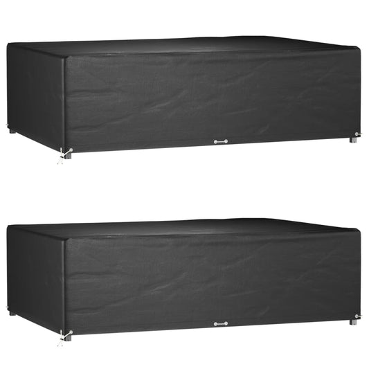 Hagemøbeltrekk 2 Stk 12 Maljer 227X152X65 Cm Rektangulær