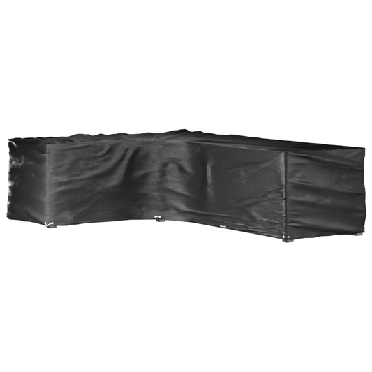 L-Formet Hagemøbeltrekk 2 Stk 18 Maljer 220X285X80 Cm