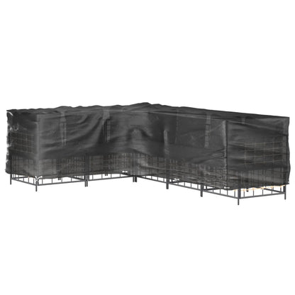 L-Formet Hagemøbeltrekk 2 Stk 18 Maljer 220X285X80 Cm