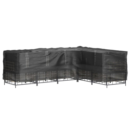 L-Formet Hagemøbeltrekk 2 Stk 16 Maljer 260X210X80 Cm