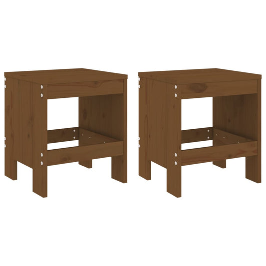 Barkrakker 2 Stk Honningbrun 40X36X45 Cm Heltre Furu