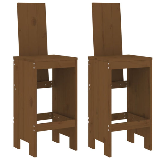 Barkrakker 2 Stk Honningbrun 40X42X120 Cm Heltre Furu